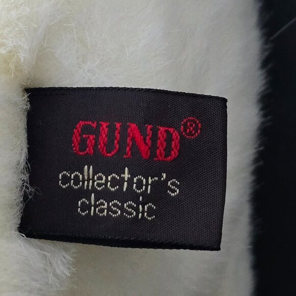 GUND White Bunny Plush Stuffed Rabbit Gold Heart Tag NWT Vintage Style Soft Toy - Picture 11 of 12